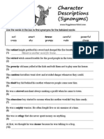 Use The Words in The Box To Find Synonyms For The Italicized Words: Evil Crazy Smart Shy Brave Grumpy Careful Rude Powerful Cheap