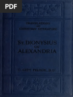 Feltoe. St. Dionysius of Alexandria 