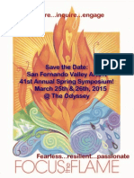 Save the Date Focus Flame 2015 SFV AACN