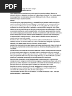 Cómo Mantener La Energía de Nuestro Cuerpo