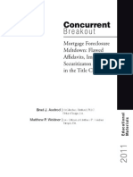 MERS-Mortgage Foreclosure Meltdown-Flawed Affidavits, Improper Securitizaton-Breaks in the Title Chain