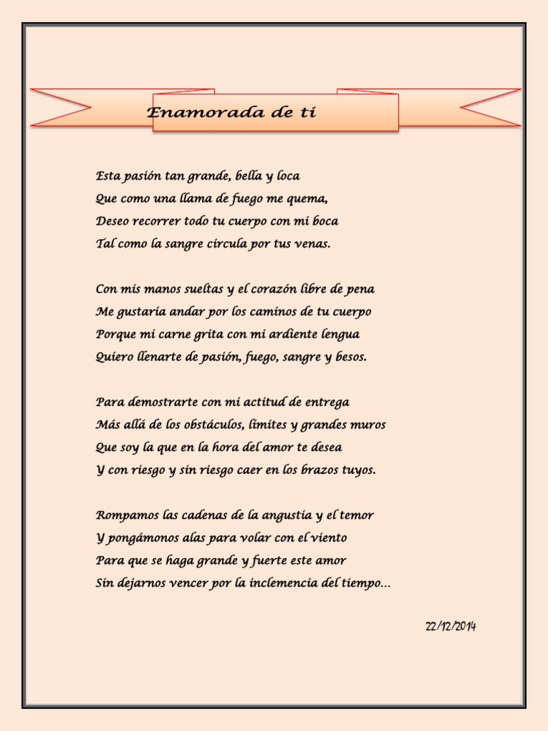 Enamorada de Ti (Poema) | PDF