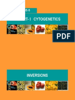 LECTURE-5 PART-I CYTOGENETICS: CHROMOSOMAL INVERSIONS