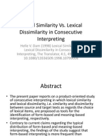 Lexical Similarity vs. Lexical Dissimilarity