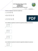 Recuperacion de Tercero Basico MATEMATICA