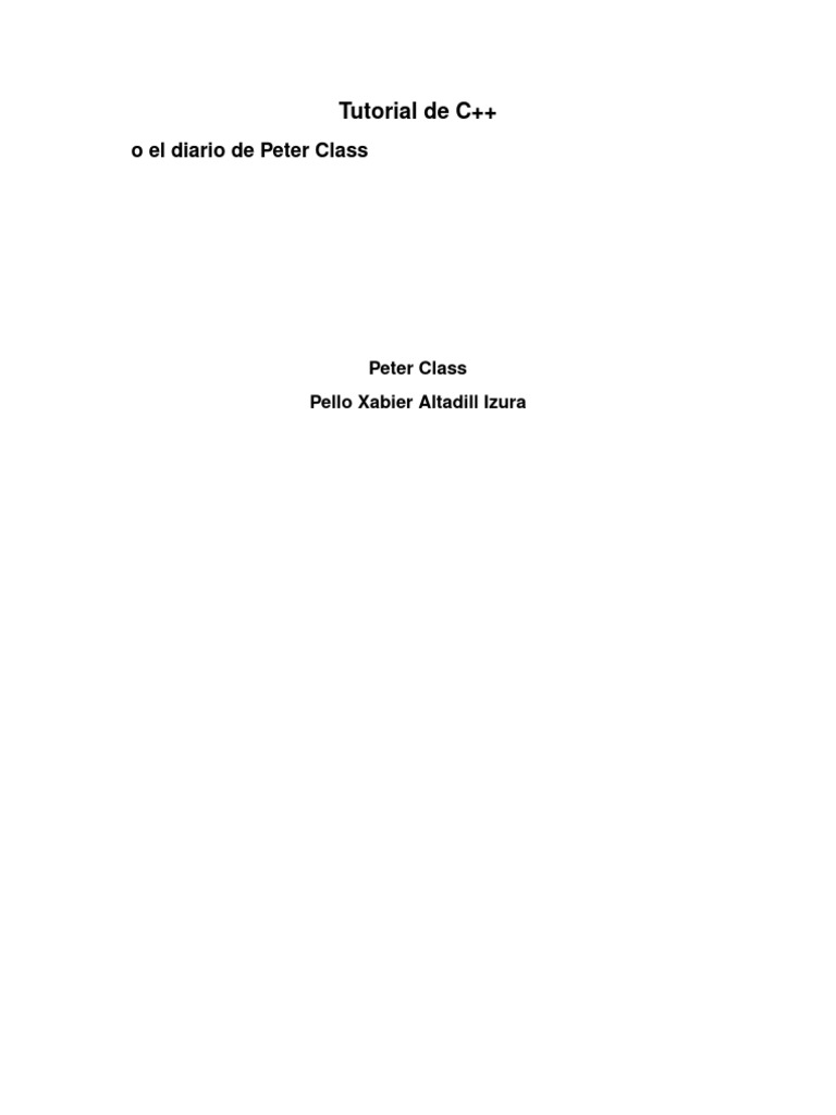 Doc-Tutorial-C | PDF
