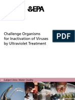 Challenge Organisms For Inactivation by UV