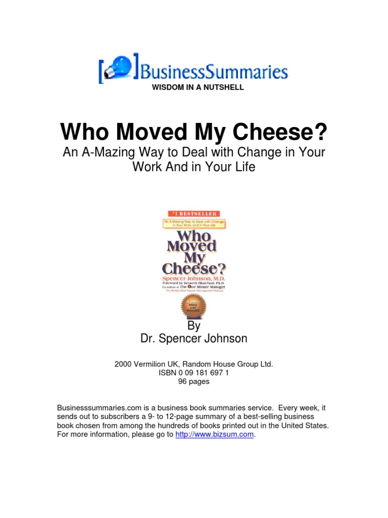 Who Moved My Cheese PDF