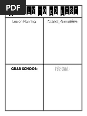 To Do list