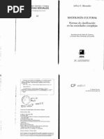 Alexander, Jeffrey (2005), Tres Capitulos en Sociología Cultural