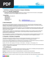 316D GRS Natural Aggregates Safety Data Sheet