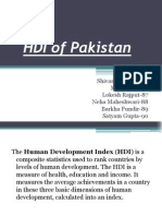 HDI of Pakistan - Group 5
