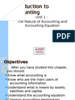The Nature of Accounting and Accounting Equation L1
