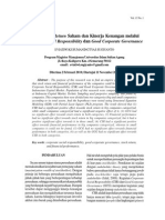 Peningkatan Return Saham Dan Kinerja Keuangan Melalui: Corporate Social Responsibility Dan Good Corporate Governance