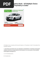 Download Psychiatry Question Bank  65 Multiple Choice Questions on _Psychiatry in India_pdf by Ankit Gupta SN252220188 doc pdf