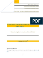 Sociologia - Opiniei Publice Si Mass-Media - SYLABUS DE CURS - 2014-2015