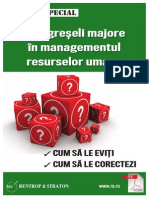 33 de Greseli Majore in Managementul HR PDF