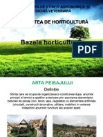 Bazele Horticulturii - Curs 7 Peisagistica