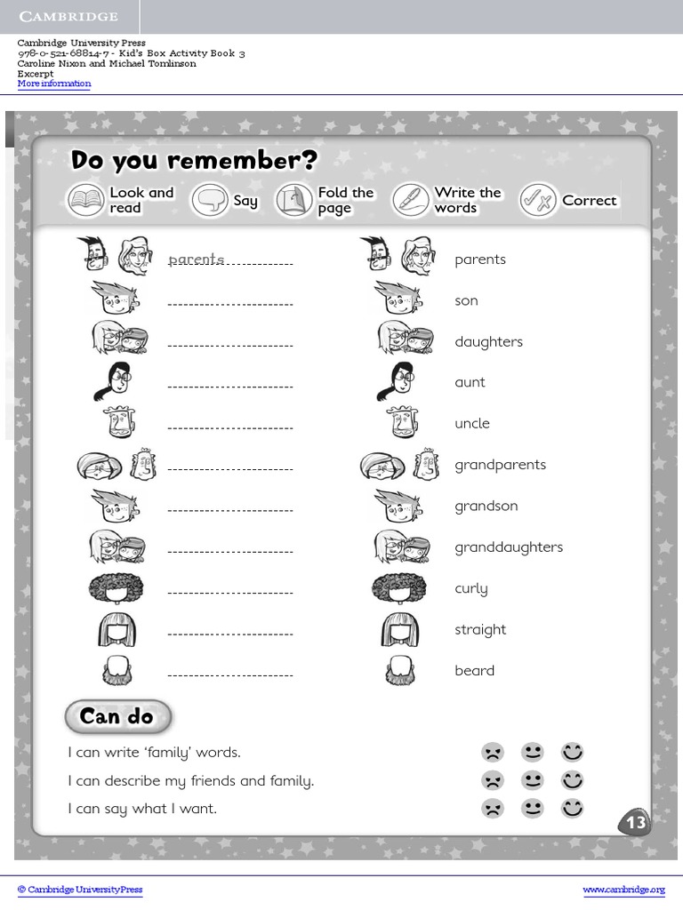 Download Kids Box Level3 Activity Book Sample Pages