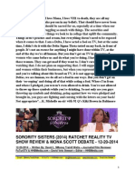 Sorority Sisters (2014) Ratchet Reality TV Show Reiew - Mona Scott Debate - FuTurXTV & HHBMedia.com - Hiphobattle.com - 12-20-2014.pdf