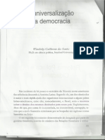 Wanderley Guilherme Dos Santos - A Universalização Da Democracia PDF