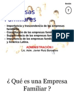 Sesión 7 Las Empresas Familiares