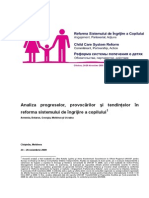 Regional Analysis Progress of Child Care System Reform ROM