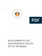 Universidad de Lima Reglamento de Seguridad y Salud en El Trabajo