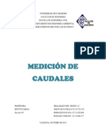 Medicion de Caudales