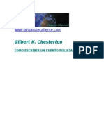Chesterton, Gilbert K - Como Escribir Un Cuento Policia