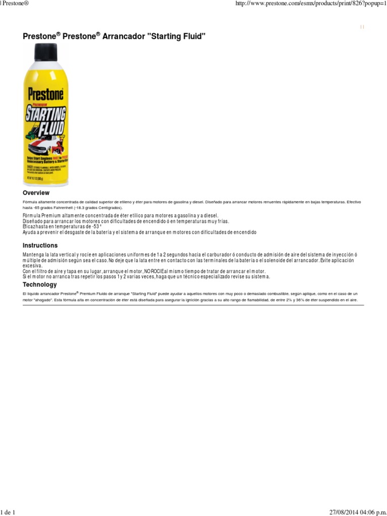 Prestone® | PDF