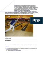 Variations: Pin Bowling