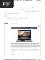 (GUIDE) 1st Generation Intel HD Graphics QE/CI