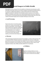 5 Environmental Dangers to Public Health