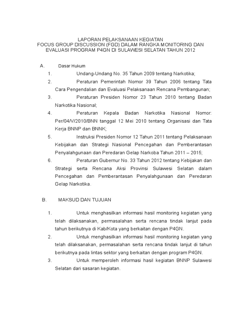 Contoh Laporan Fgd Pdf