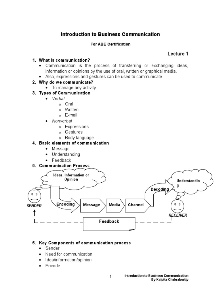 Introduction to Business Communication | PDF | News | Communication