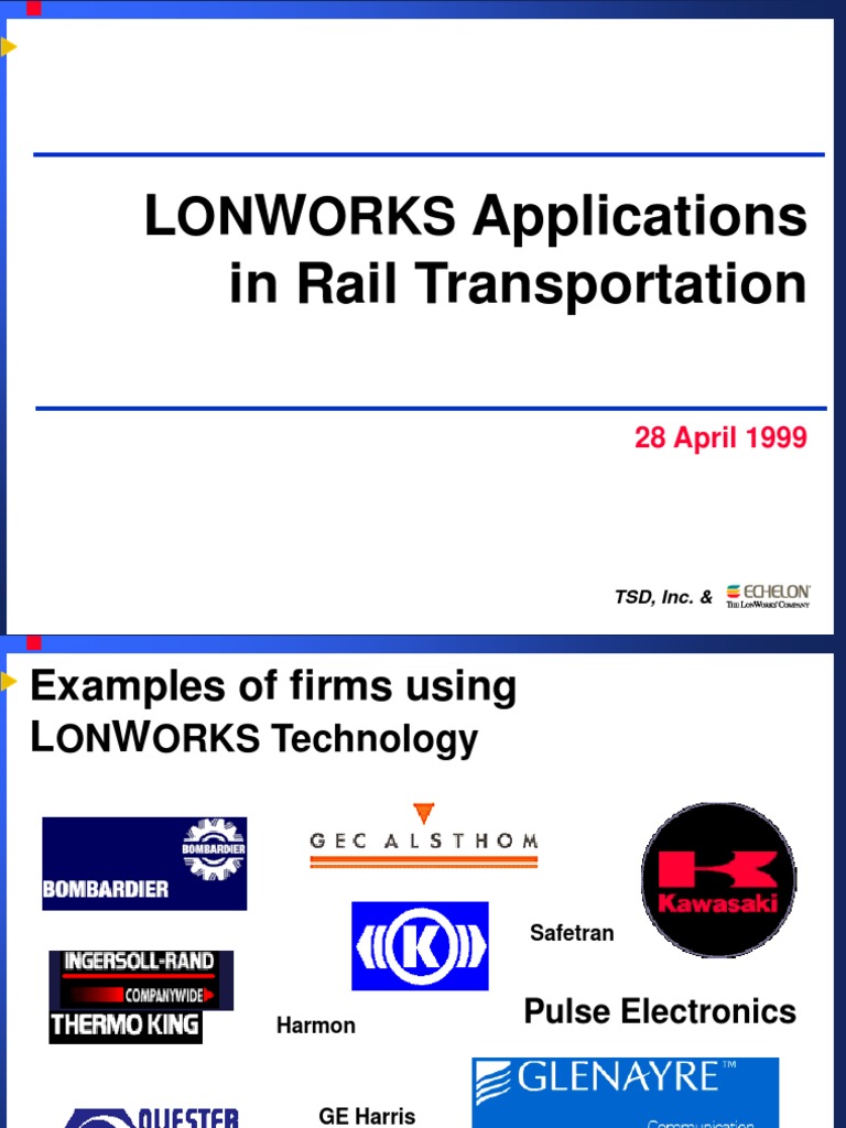 LONWORKS Technology in Rail Systems | PDF | Train | Rail Transport
