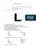 Prueba Inicial Tecnologías 3º ESO