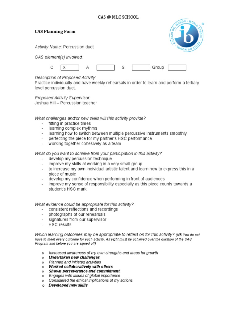 Cas Planning Formc | PDF