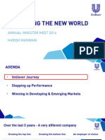 Navigating The New World: Annual Investor Meet 2014 Harish Manwani