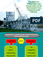 The Need For Preservation and Conservation of The Environment From Industrial Waste Pollution