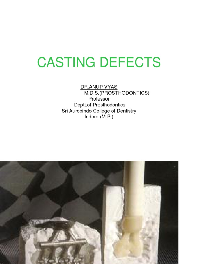 Casting Defects PDF Casting (Metalworking) Titanium