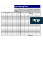 Perpetual Inventory Control: Item Item Number Sheet Number