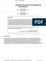 Analysis of Various Flow Schemes for Sweetening With Amines