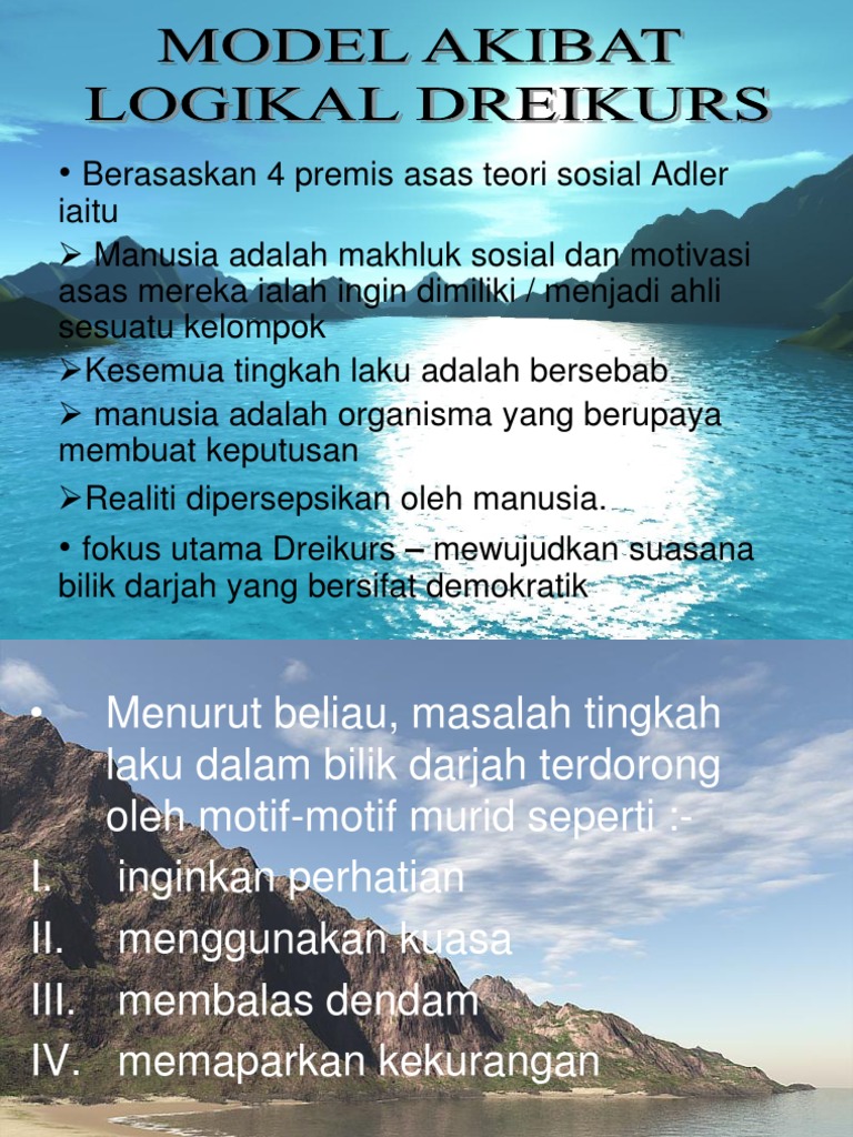 Model Akibat Logikal Dreikurs | PDF