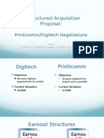 Printicomm's Proposed Acquisition of Digitech