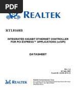 Realtek RTL8168B Datasheet 1.1