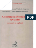 Constitutia Romaniei Revizuita Si Comentarii