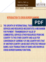 Introduction To Cross Border Banking: International Finance