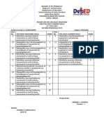 List and Most Learned - 2ND-QUARTER